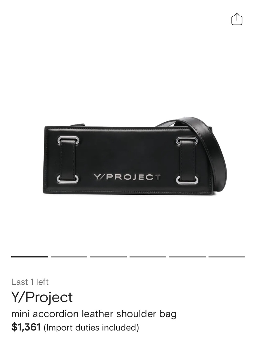 AUTHENTIC Y/project Mini Accordion Bag